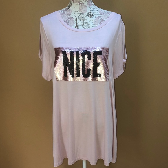 Rebel Tops Wilson X Angels Nice Naughty Sequins 1x Poshmark